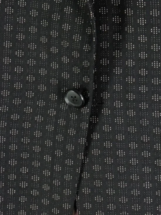 Tiger Of Sweden Blazer Mens 50 40L Black Geometric One Button Vented Peak Lapel - Picture 4 of 16